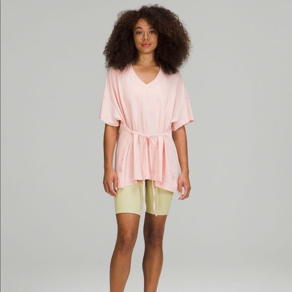 Lululemon Side Tie V-neck T-Shirt sz 10 BNWT - Picture 2 of 8